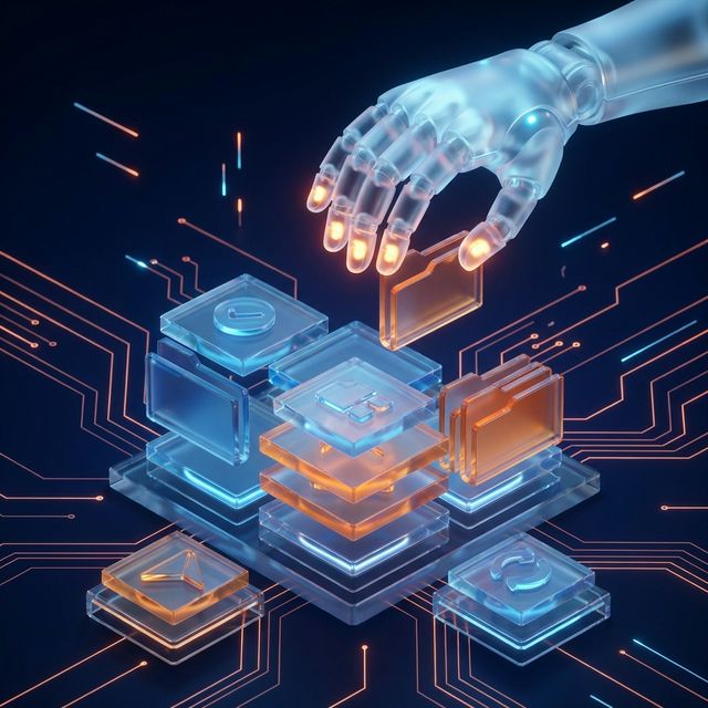 Sleek dashboard interface representing zero-touch administration and automated operations